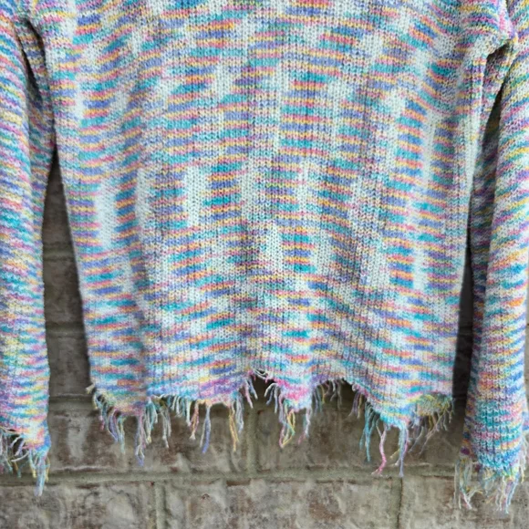 POL Women's Pastel Knit Sweater- Watch Video Pics Dont Do Sweater Justice - Picture 7 of 9